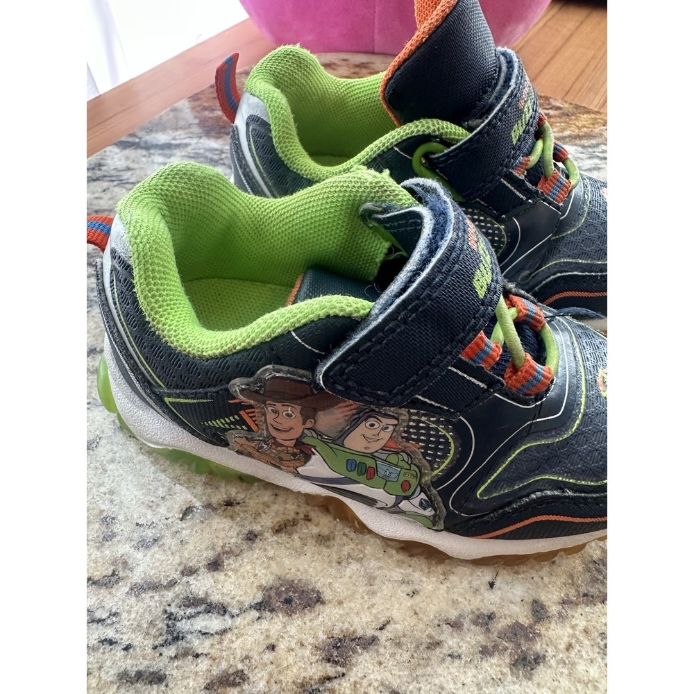 Toy Story‎ Light-Up Shoes Youth Sz1 Disney Pixar Woody And Buzzlightyear